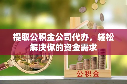 麟洛提取公积金公司代办，轻松解决你的资金需求
